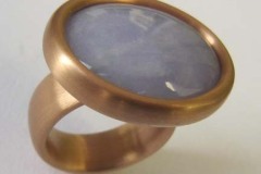 Ring Rotgold 18 Karat / Lavendeljade